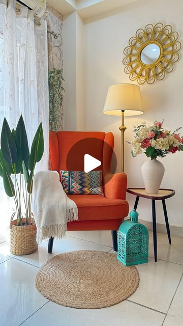 Cane-mesh accent table unboxing