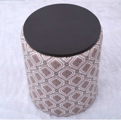 Omni-Functional Screened Storage Ottoman in Maroon and Green Color Set of 2