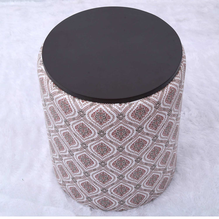 Omni-Functional Screened Storage Ottoman in Maroon and Green Color Set of 2