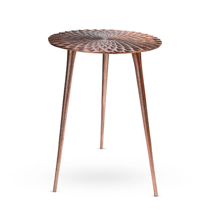 Greetwood Copper Aster Aluminum Side Table for Living Room Decor