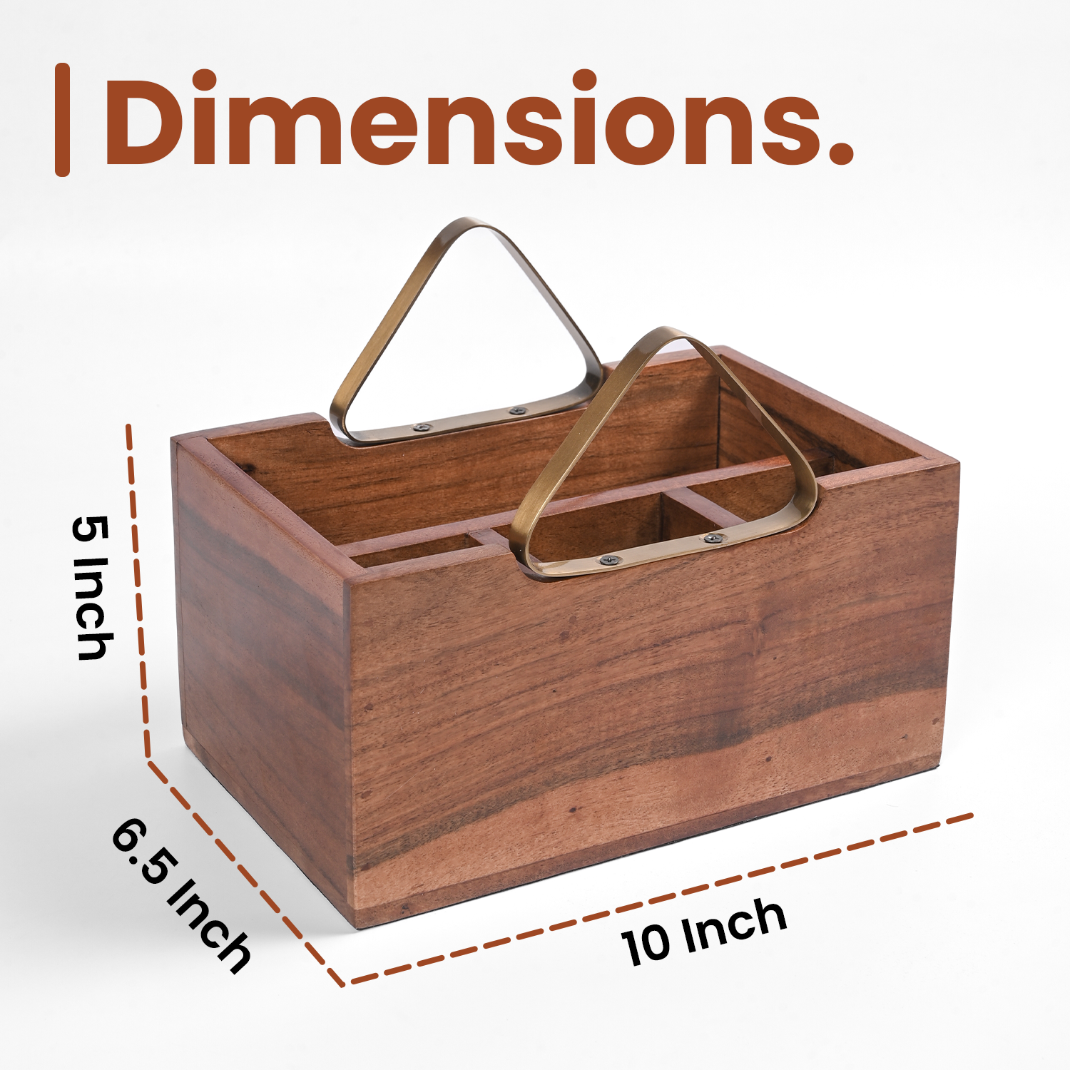 Greetwood Wooden Cutlery Holder for Kitchen
