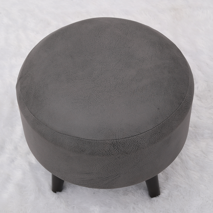 Trendy Whack Wooden Tuffet in Grey Color