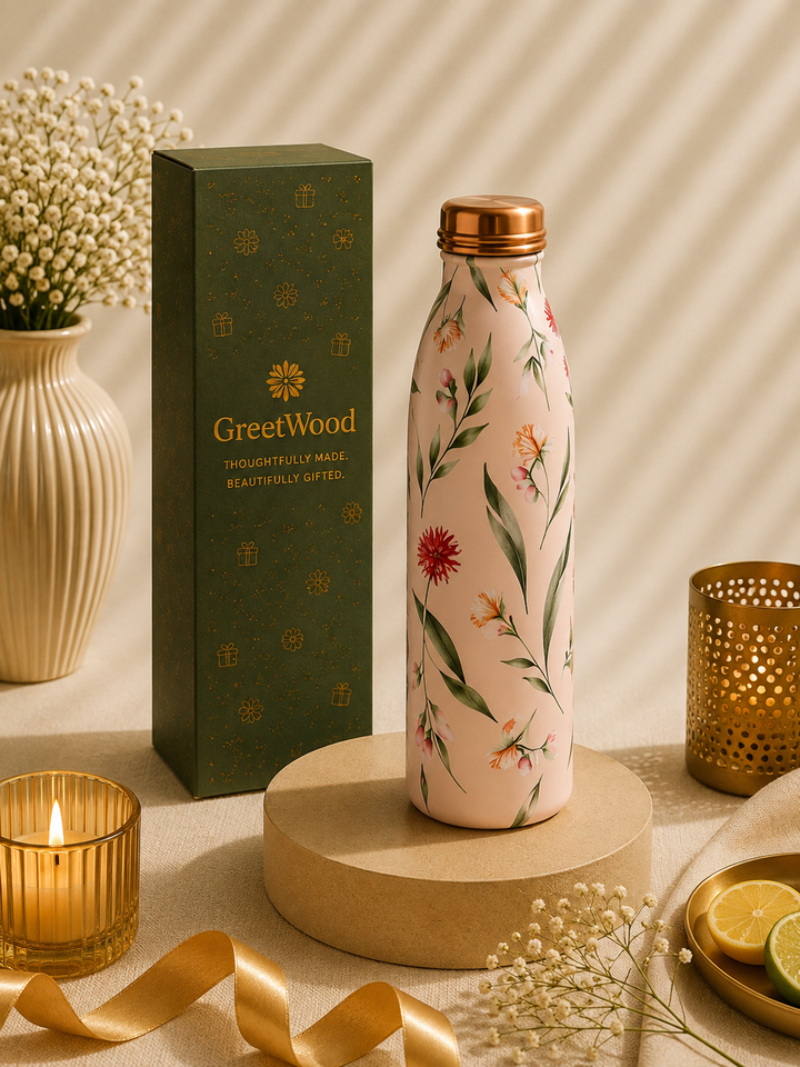 Copper Bottle & Tumbler Set