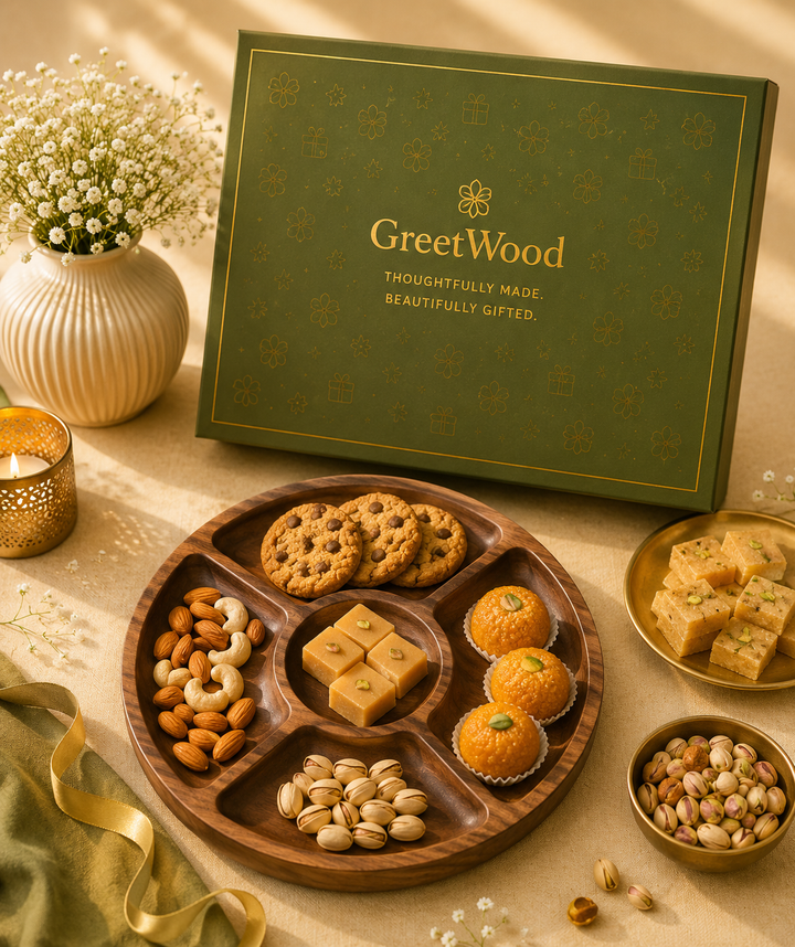 Gifting-Festive Platters Wooden
