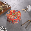 Greetwood Red Printed Wooden Chapati Box for Kitchen